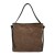 Geanta piele naturala maro/ verde GF601