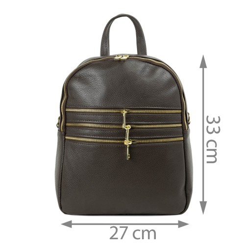 Rucsac piele maro GF603