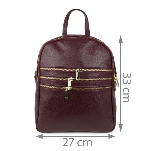 Rucsac piele marsala GF604