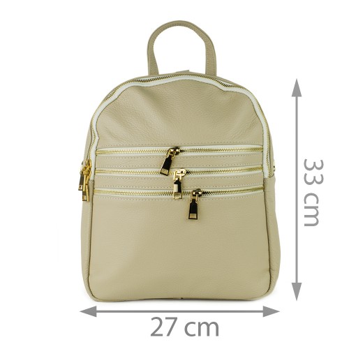 Rucsac piele crem GF605