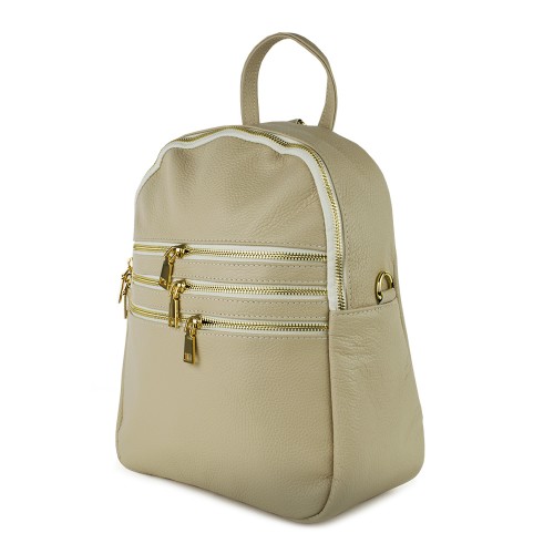 Rucsac piele crem GF605