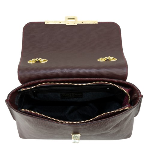 Geanta piele marsala GF614
