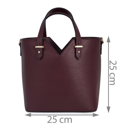 Geanta piele marsala GF618