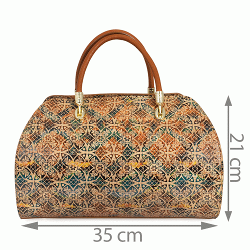 Geanta piele imprimeu paisley GF625