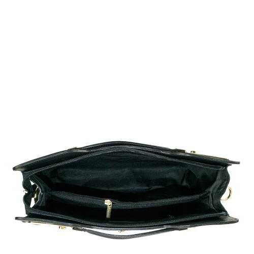 Geanta piele neagra GF638