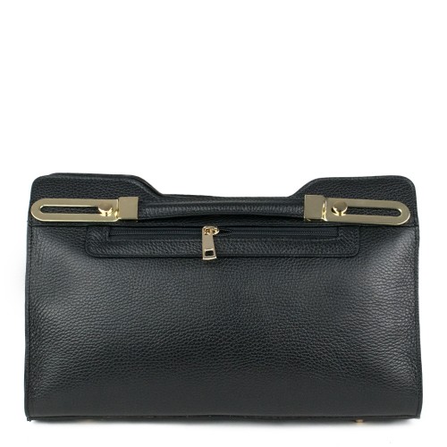 Geanta piele neagra GF638