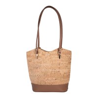 Geanta piele maro cu imprimeu paisley GF653