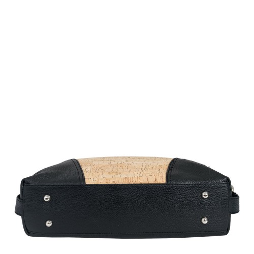 Geanta piele imprimeu paisley/ negru GF657