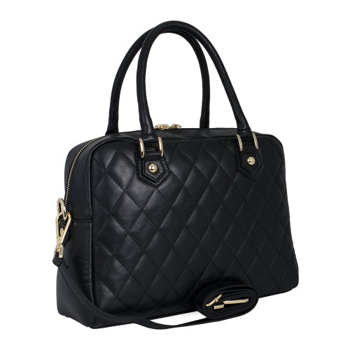 Geanta piele neagra GF659