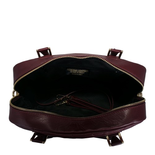 Geanta piele marsala GF660