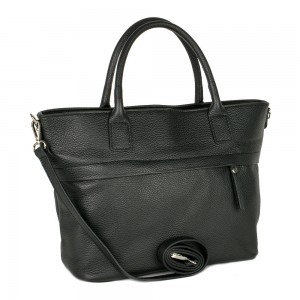 Geanta piele neagra GF678