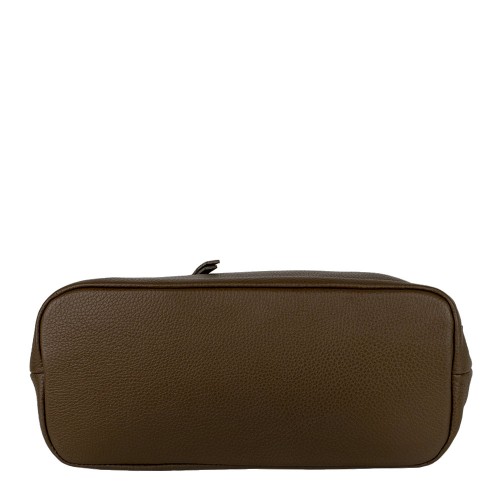 Geanta piele naturala maro inchis GF680