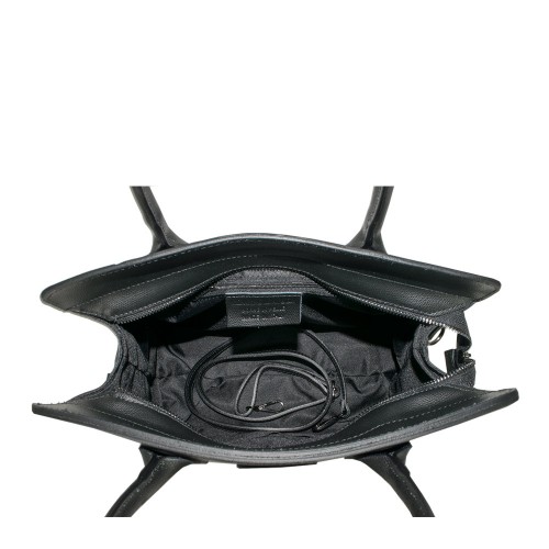 Geanta piele naturala neagra GF683
