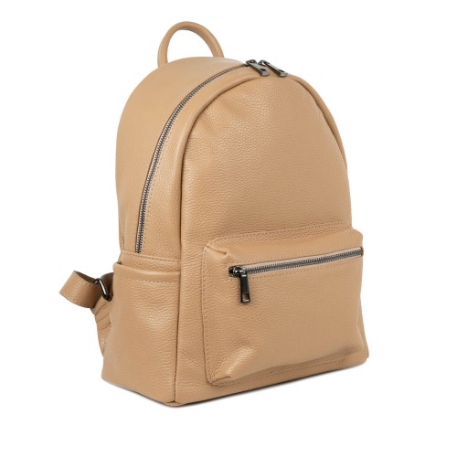 Rucsac piele naturala taupe GF690