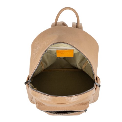 Rucsac piele naturala taupe GF690