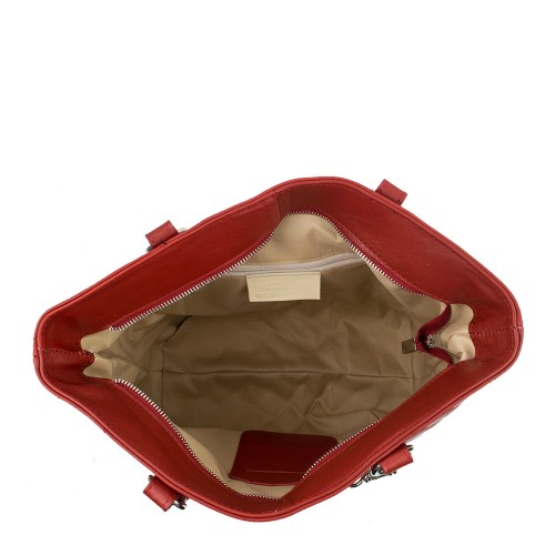 Geanta piele rosu inchis GF697