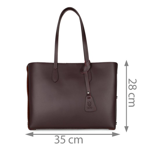 Geanta piele marsala GF699