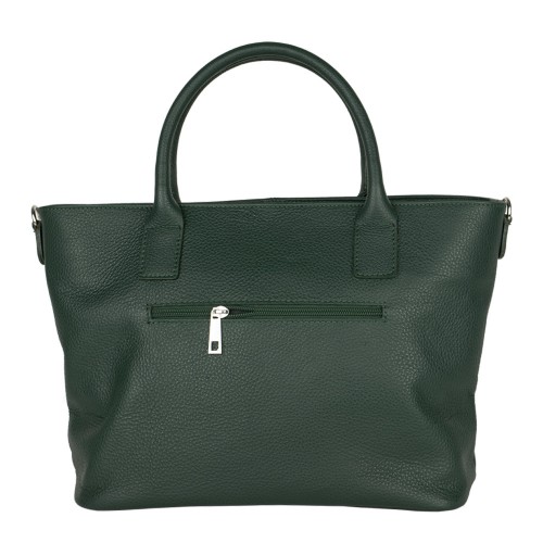Geanta piele naturala verde inchis GF700