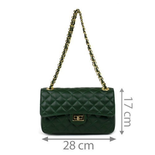 Gentuta piele verde inchis GF701