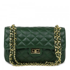 Gentuta piele verde inchis GF701