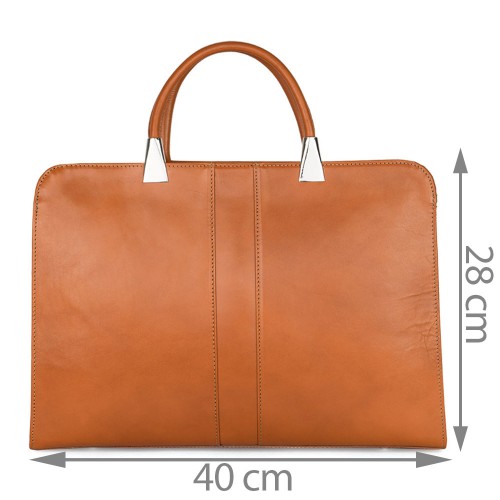 Geanta piele maro camel GF702