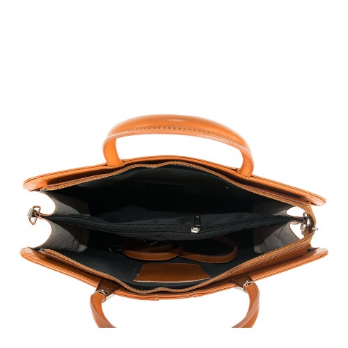 Geanta piele maro camel GF702