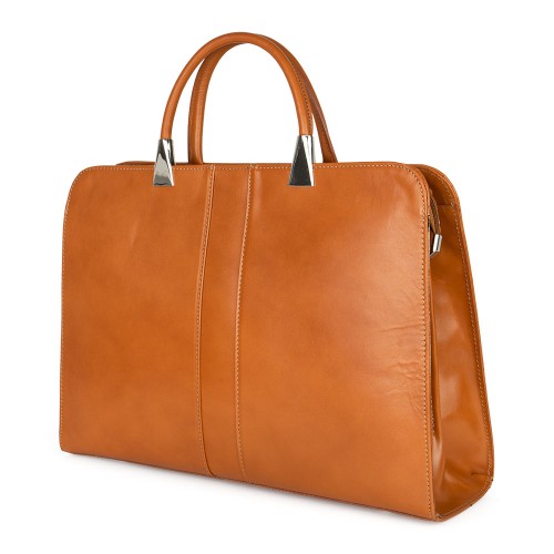 Geanta piele maro camel GF702