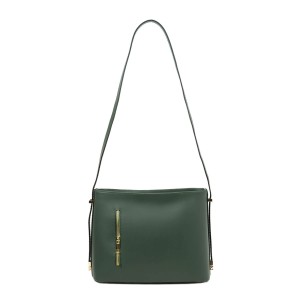 Geanta piele naturala verde inchis GF713
