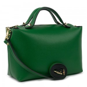 Geanta piele verde GF724