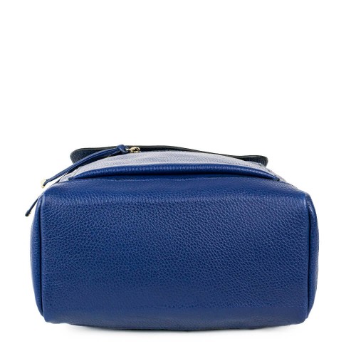 Rucsac piele naturala albastru inchis GF726