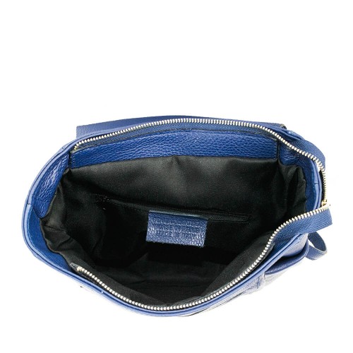 Rucsac piele naturala albastru inchis GF726