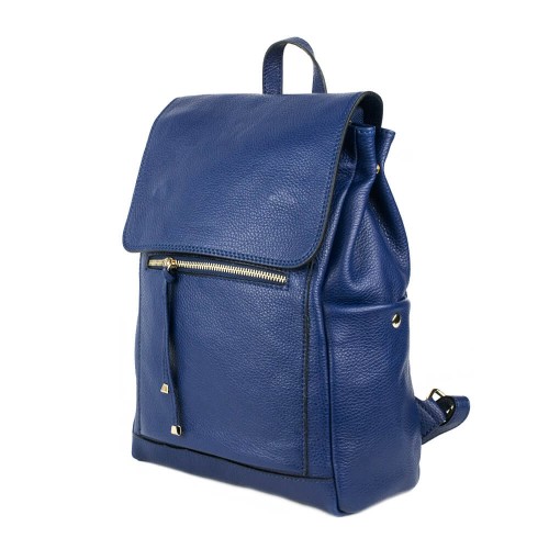 Rucsac piele naturala albastru inchis GF726