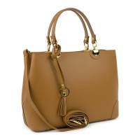 Geanta piele camel GF727
