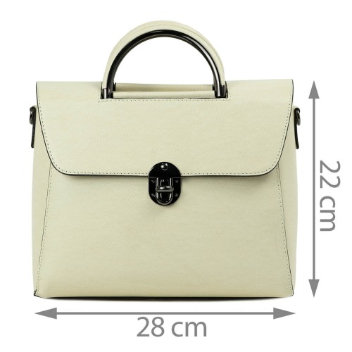 Geanta piele bej deschis GF730