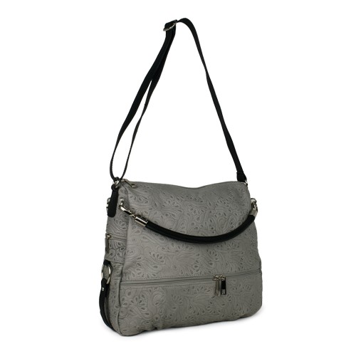 Geanta piele gri deschis GF731