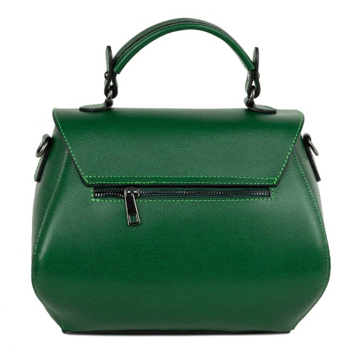 Geanta piele verde inchis  GF735