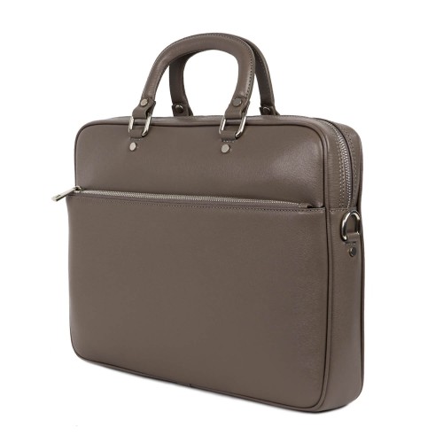 Geanta piele taupe tip servieta GF745