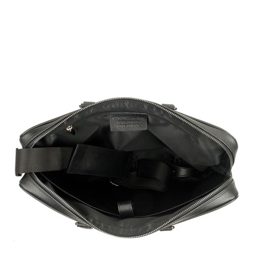 Geanta piele neagra tip servieta GF746