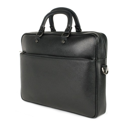 Geanta piele neagra tip servieta GF746