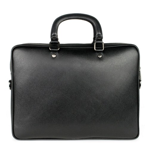 Geanta piele neagra tip servieta GF746