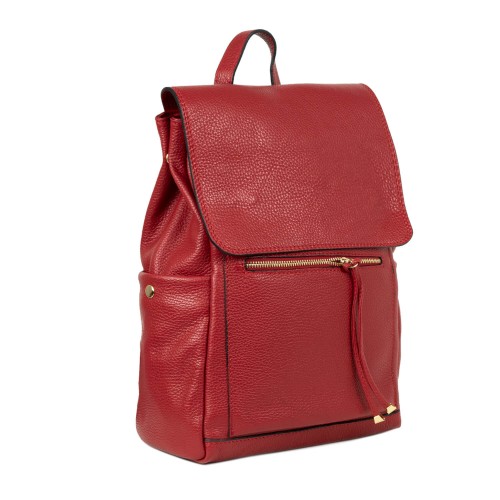 Rucsac piele rosie GF749