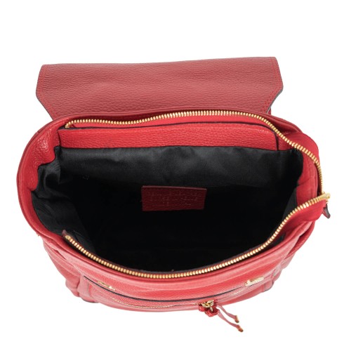 Rucsac piele rosie GF749