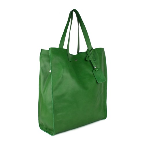 Geanta piele verde GF752