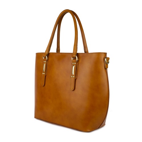 Geanta piele maro deschis GF755