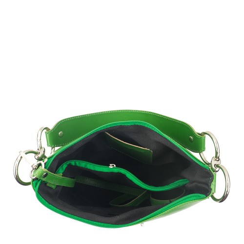 Geanta piele verde GF756