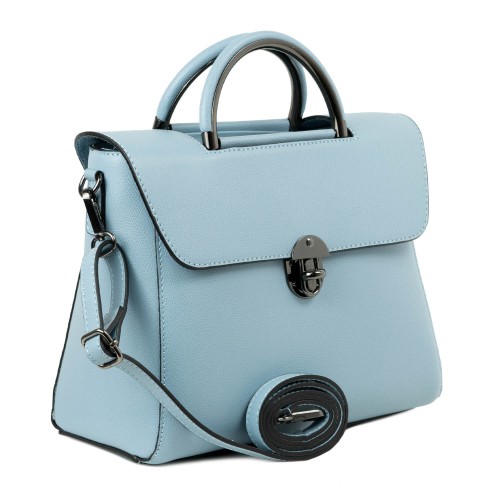 Geanta piele bleu deschis GF760
