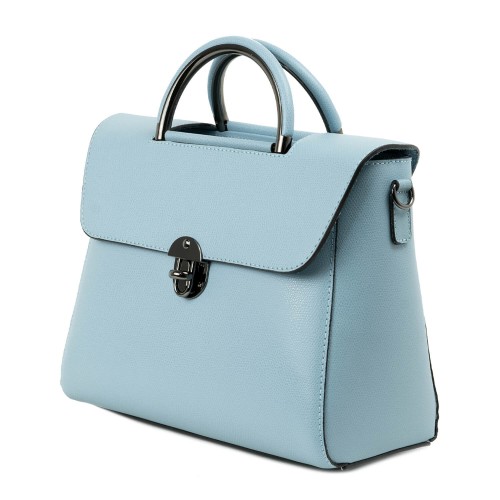 Geanta piele bleu deschis GF760