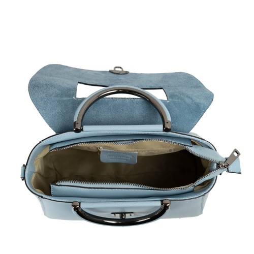 Geanta piele bleu deschis GF760