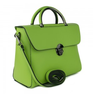 Geanta piele verde deschis GF763