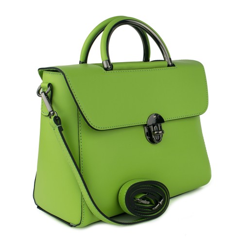 Geanta piele verde deschis GF763
